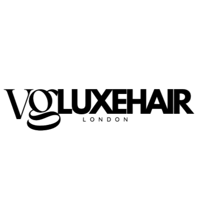 Black 'VOLUXEHAIR LONDON' logo on a white background